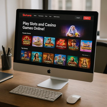 Slotuna - Desktop Platform Design - Intuitive Casino Interface